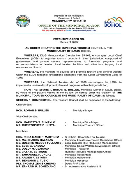 baguio city ordinances|Executive Order .